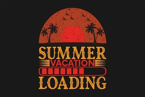 summer vacation loading vector