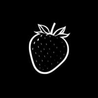 Strawberry - Minimalist and Flat Logo - Vector illustration