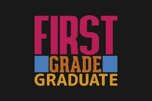 first grade graduate vector