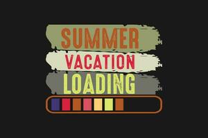 summer vacation loading vector