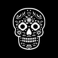 Sugar Skull, Minimalist and Simple Silhouette - Vector illustration