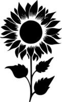 Sunflower - Minimalist and Flat Logo - Vector illustration