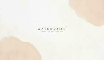 Abstract horizontal watercolor background. Neutral light colored empty space background vector