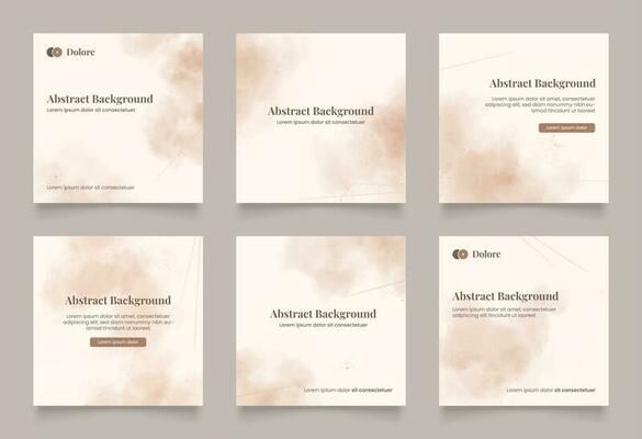 abstract watercolor background design for social media insta story feed post