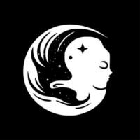 Celestial - Black and White Isolated Icon - Vector illustration