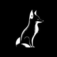 animal - negro y blanco aislado icono - vector ilustración