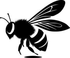 abeja - minimalista y plano logo - vector ilustración