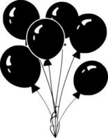 globos, minimalista y sencillo silueta - vector ilustración