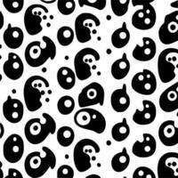 Pattern - Black and White Isolated Icon - Vector illustration