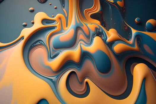 Pattern of fluid art background in different color gradients, banner photo