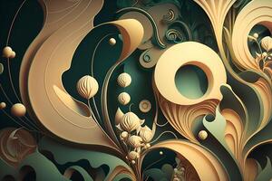 Organic design background and banner in different colour gradient photo