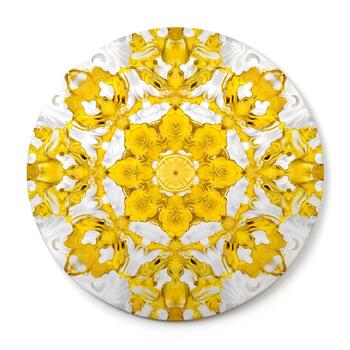 ai generado 3d imagen de mandala modelo antecedentes foto