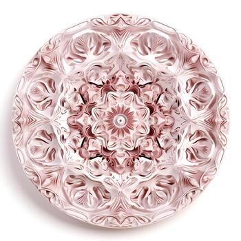 ai generado 3d imagen de mandala modelo antecedentes foto