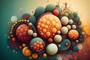 Organic design background and banner in different colour gradient photo