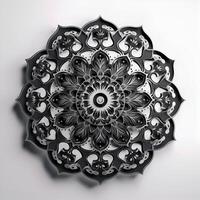 3d picture of mandala pattern background photo