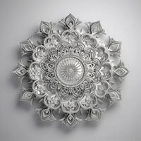 3d picture of mandala pattern background photo