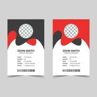 Multipurpose Corporate and Business clean id card design Template. Professional Office Id card, Employee Id card for your company vector