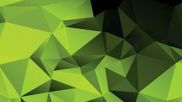 Green Color Polygon Background Design, Abstract Geometric Origami Style With Gradient vector