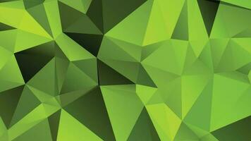 Green Color Polygon Background Design, Abstract Geometric Origami Style With Gradient vector