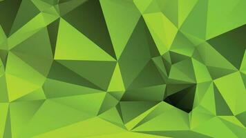 Green Color Polygon Background Design, Abstract Geometric Origami Style With Gradient vector