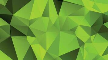 Green Color Polygon Background Design, Abstract Geometric Origami Style With Gradient vector