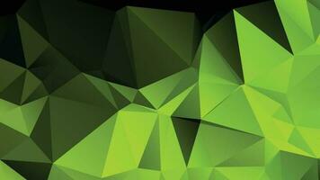 Green Color Polygon Background Design, Abstract Geometric Origami Style With Gradient vector