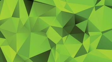 Green Color Polygon Background Design, Abstract Geometric Origami Style With Gradient vector