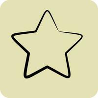 Icon Star 2. related to Stars symbol. hand drawn style. simple design editable. simple vector icons