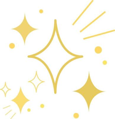 Modern shiny set of sparkles element