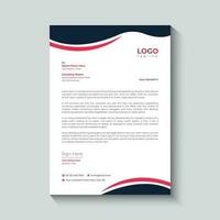 Professional creative letterhead template design for your business vector