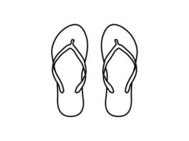 Summer sandals vector