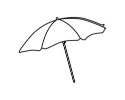 umbrella outline silhouette vector