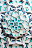 close up of a pattern made out of paper. . photo