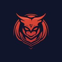 A logo for a game like a devil or owl vector