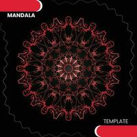 Mandala template for textile to print ready vector