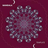 mandala modelo para textil a impresión Listo vector