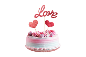 Tasty cake with topping on transparent background png