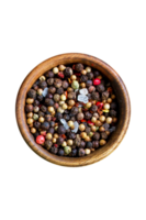 Fresh black pepper seeds isolated on transparent background png