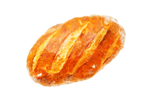 Freshy homemade bread loaf isolated on a transparent background png