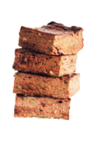 lecker hausgemacht Gluten kostenlos Schokolade Kuchen Stücke auf transparent Hintergrund png