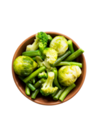 Tasty fresh brussels sprout with vegetables on transparent background png