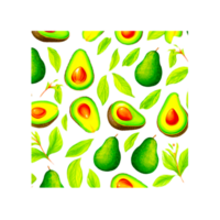 ai generativ Avocado Obst Hintergrund Muster png