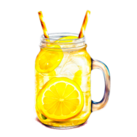 ai génératif citron l'eau pot png