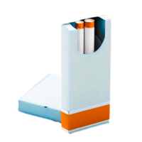 Opened cigarettes pack illustration png