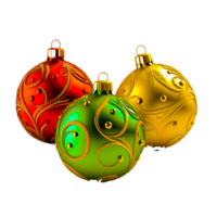 AI generative Christmas ornament png