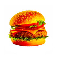 ai generativo hamburger al formaggio png