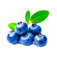 Ai generative blueberries png