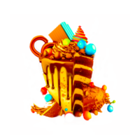 AI generative cake png transparent