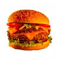 ai génératif Burger png transparent