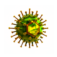 ai generativo virus ilustración png